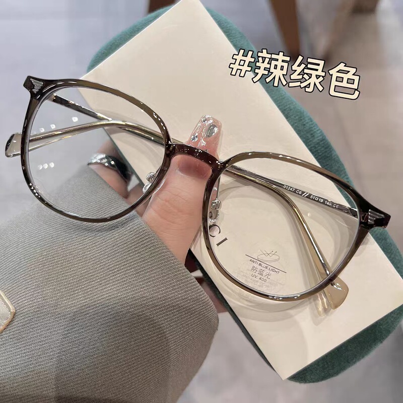 新款韩版圆框时尚老花显瘦高颜值显年轻超轻防蓝光潮眼镜网红爆款|undefined