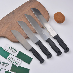 Yangjiang factory direct household fruit knife super fast sharp stainless steel kitchen knife foreign trade kiwi black handle mouse