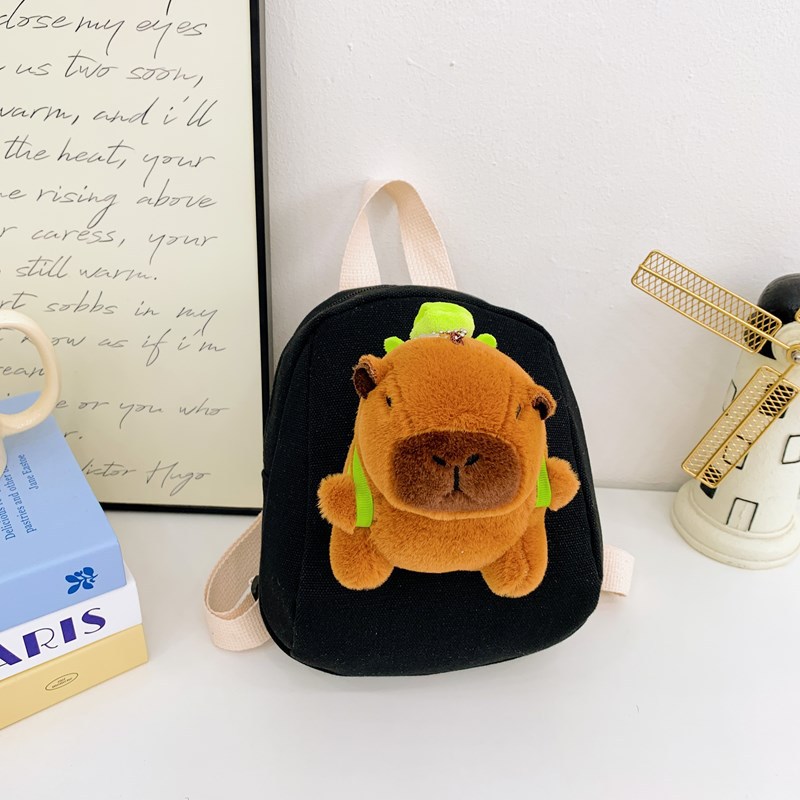 Jardín de infantes bebé viajar mochila pequeña lindo capibara mochila para niños y niñas nueva mochila mini para niños