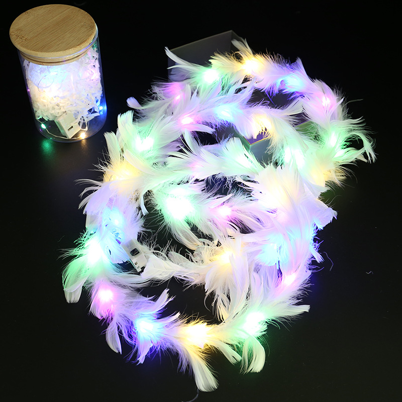 SKU_1_七彩羽毛花环