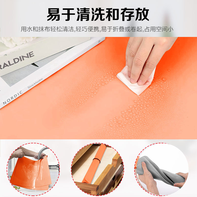 Fábrica engrosada de gran tamaño mantel amasador de polvo de laminación almohadilla de silicona antideslizante almohadilla para hornear horno resistente a altas temperaturas mantel de silicona