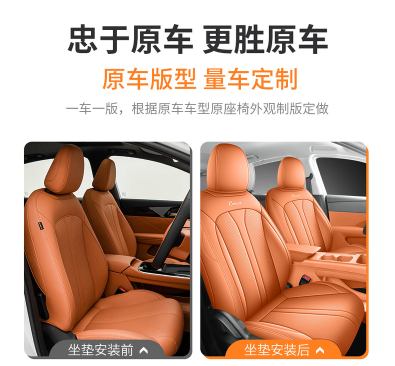 2026 model, 1.5L, long-lasting version, Roewe i6 car seat covers, custom-fit, full-coverage leather car seat cushions