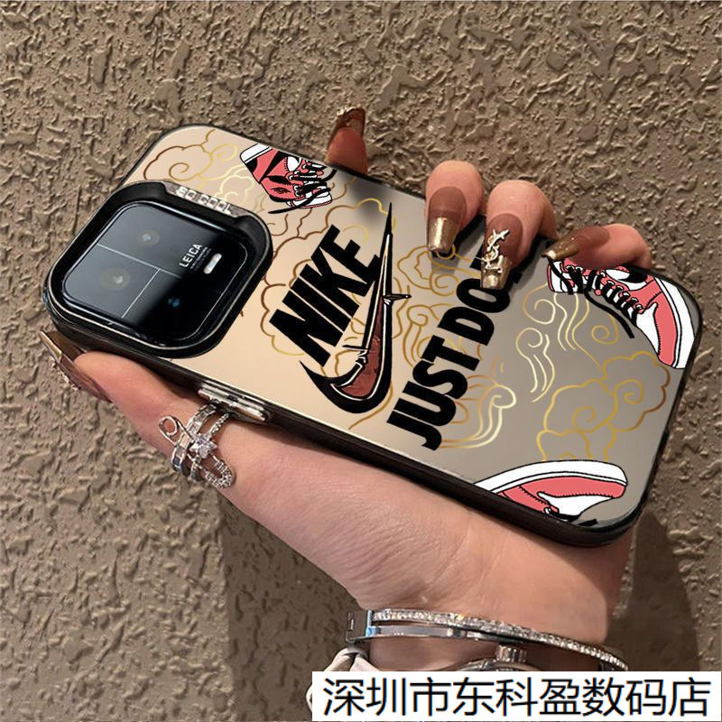 Suitable for Nike Painted Apple 16Promax Mobile Phone Case Iphone15 Creative 13 Stylish 12 Color Silver Hard Case 11