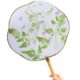 Tuo dyed round fan material suit student diy canvas square pad hammer tape alum wholesale rubbing fan
