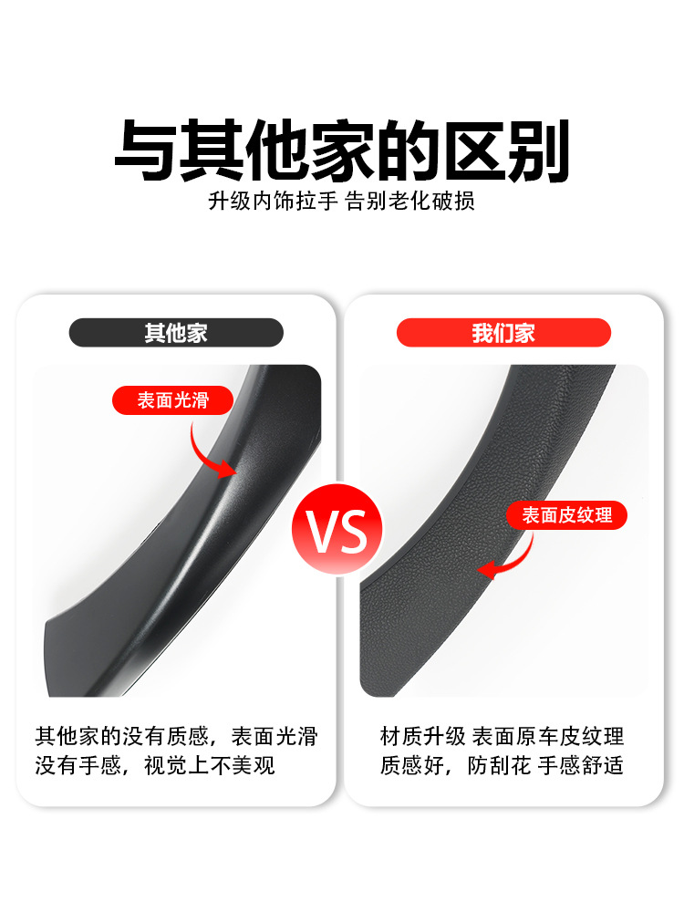 Suitable for 05-12 Old Model Bmw 3 Series Door Handle E90 320 Modified Carbon Fiber Inner Handle Protective Cover