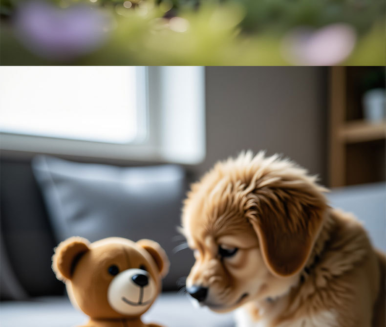 Jucărie de pluș pentru câini în formă de bec cu sunet_voghion.com