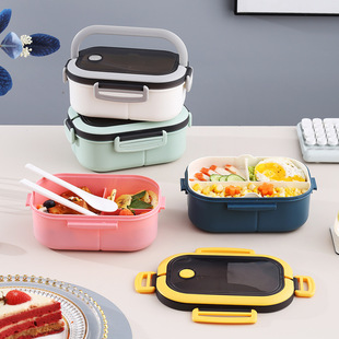 Japanese-style student lunch box microwave oven heating insulation lunch box large capacity portable portable lunch box wholesale