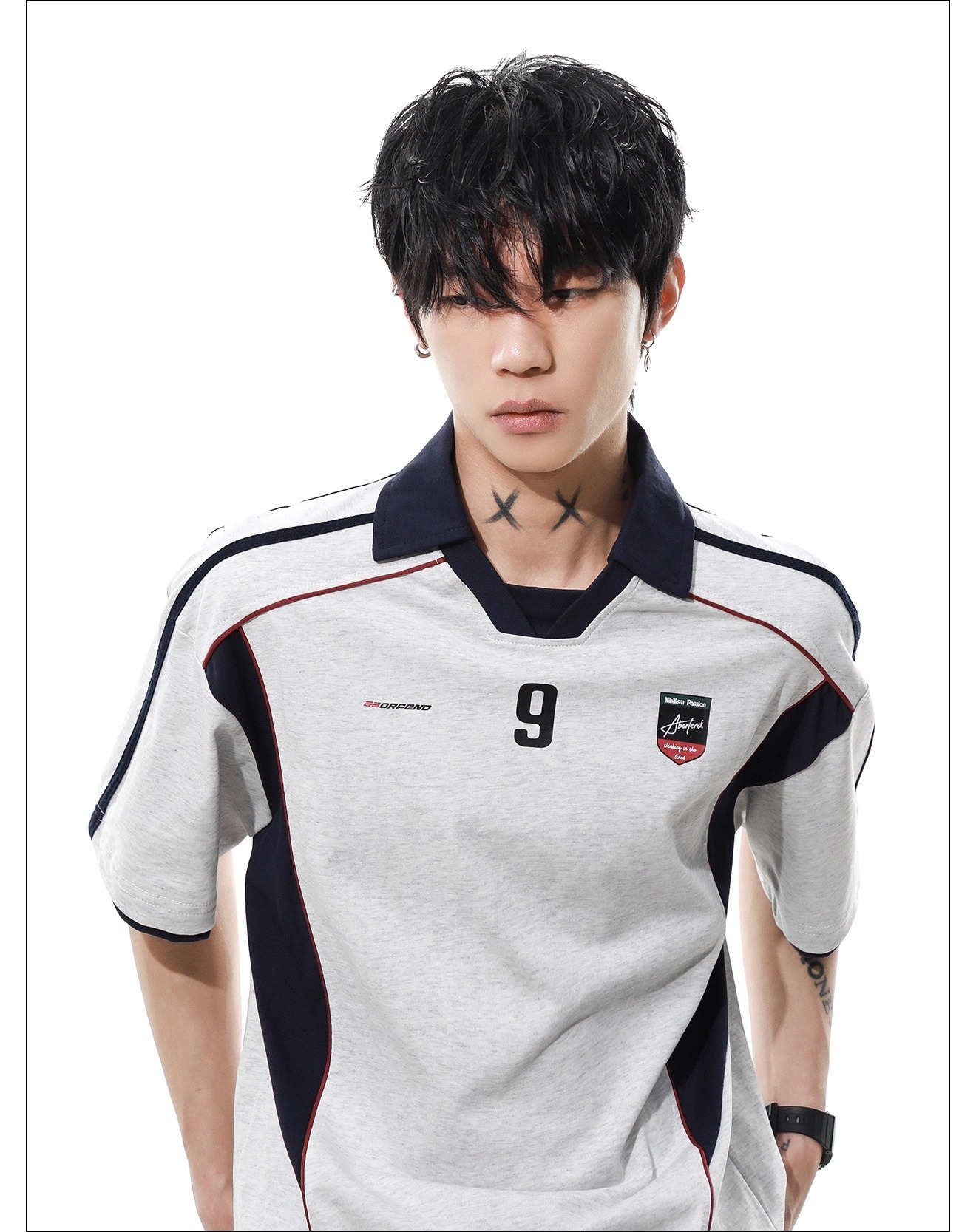 American College-style Letter Print Short-sleeve T-shirt For Men And Women, Summer Street Style Loose Casual Polo Shirt_viptrois.com