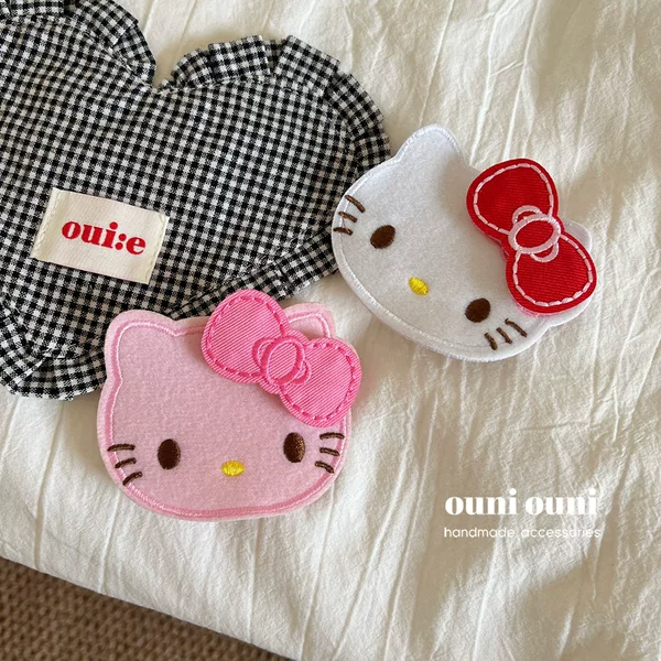 Super Cute Kt Head! Organize Broken Hair with Velcro Hairpins, Apply Makeup and Facial Mask, Traceless Bangs Stickers, Sticky Hair Stickers