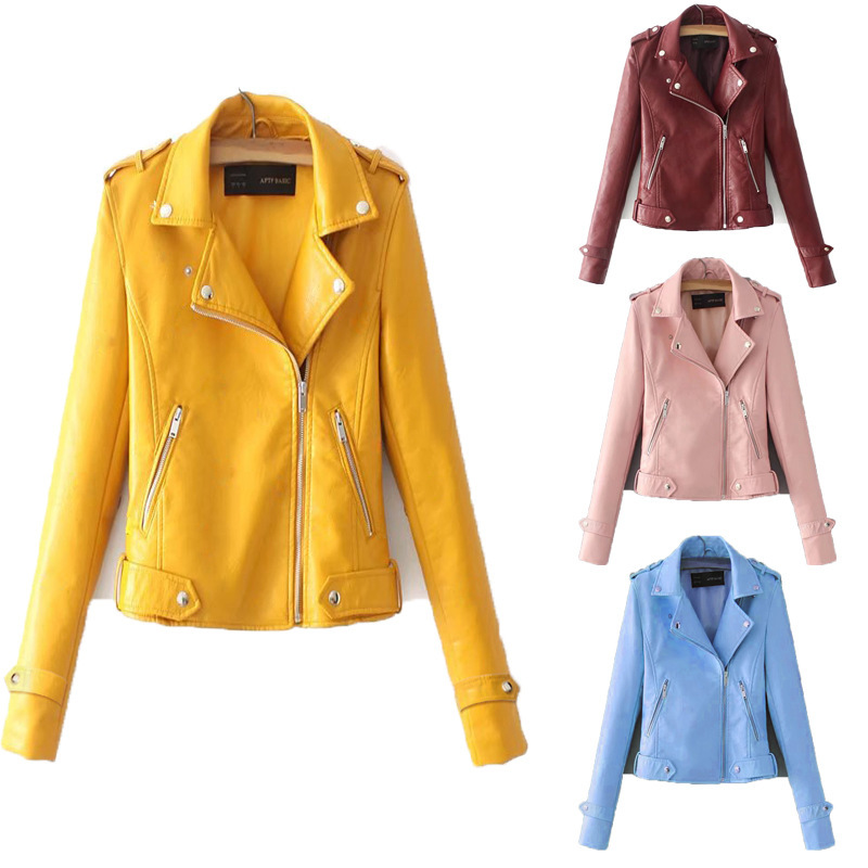 Factory in stock a generation of hair leather jacket female Korean version of loose autumn and winter new slim PU warm leather jacket Factory in stock a generation of hair leather jacket female Korean version of loose autumn and winter new slim PU warm leather jacket