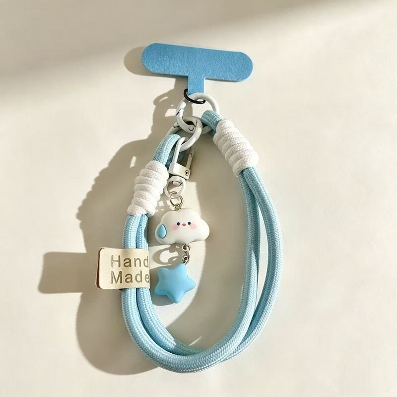 Speechless cloud and star pendant, phone lanyard, wrist strap, key pendant, short camera hanging chain, keychain Speechless cloud and star pendant, phone lanyard, wrist strap, key pendant, short camera hanging chain, keychain