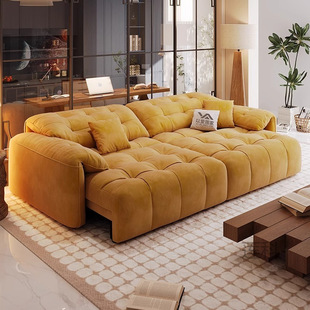 K樁3 Elephant Ear Electric Sofa Living Room Cat Scratch Cloth Zero Wall Smart Retractable Multi-Functional Sofa Bed All in One