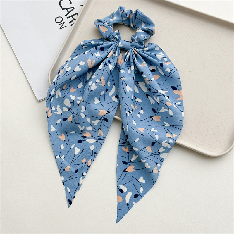 15g Weight Hair Tie Hair Accessories Type 1 Piece Quantity Tea Party, Street Occasion Flower Pattern Women's Gender Elegant Style Women's Elegant Flower Cloth Hair Tie 10