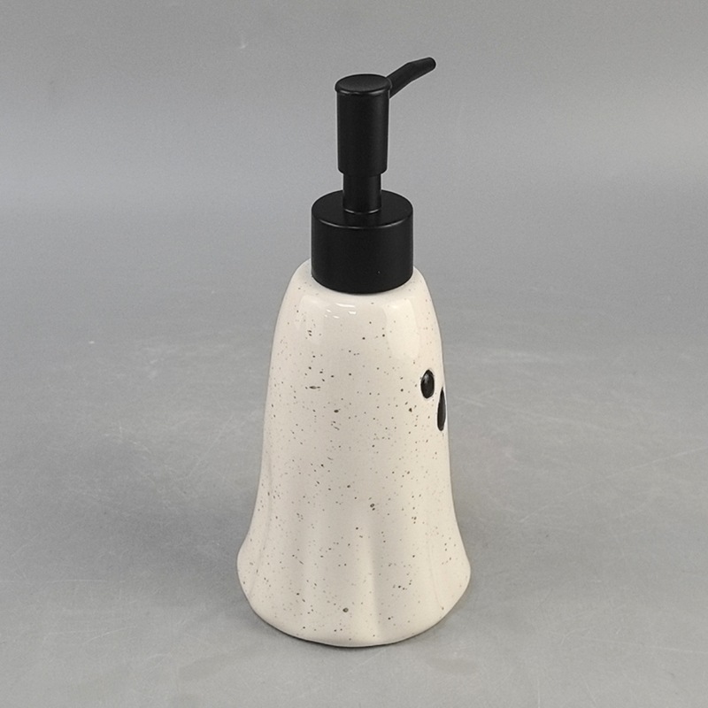 Botella de baño fantasma de Halloween botella de desinfectante para manos botella de baño botella de embalaje creativa gran capacidad botella de presión