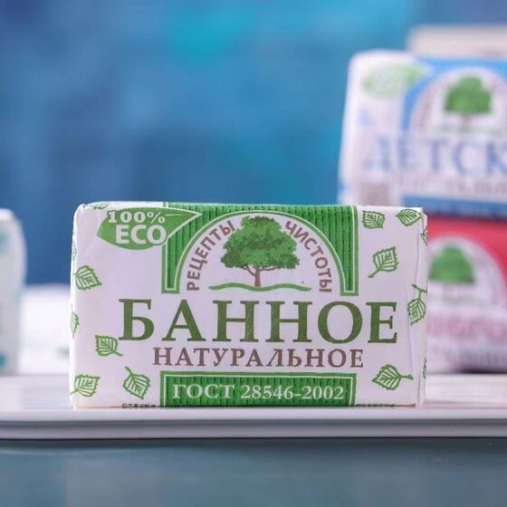 Russian Original Imported Clean Hand Washing Bath Soap Bathing Face Wash Large Skin Rejuvenating Moisturizing Light Fragrance Soap