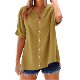 Amazon Europe and the United States cross-border 2025 summer new casual loose short sleeve top fashion versatile shirt