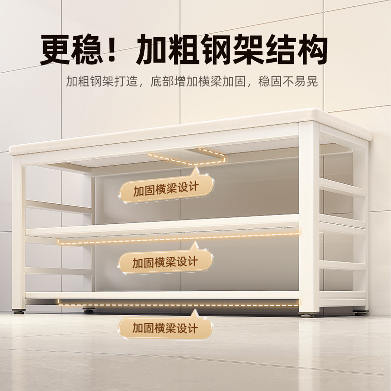 Estante multifuncional para cocina Mesa de corte de verduras de piso a techo Banco de trabajo Gabinete de almacenamiento lateral de comidas multicapa Estante de almacenamiento Gabinete lateral estrecho