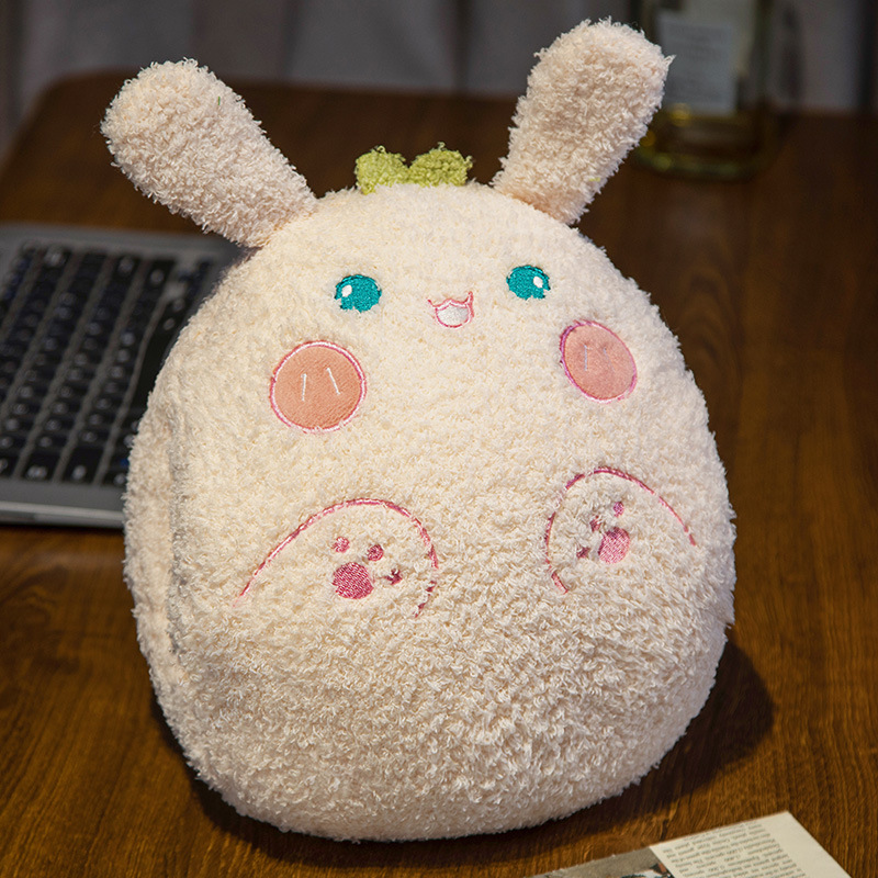 Animales de dibujos animados de invierno almohada de mano caliente juguetes de peluche invierno muñecas de mano caliente muñecas estudiantes cubierta de mano