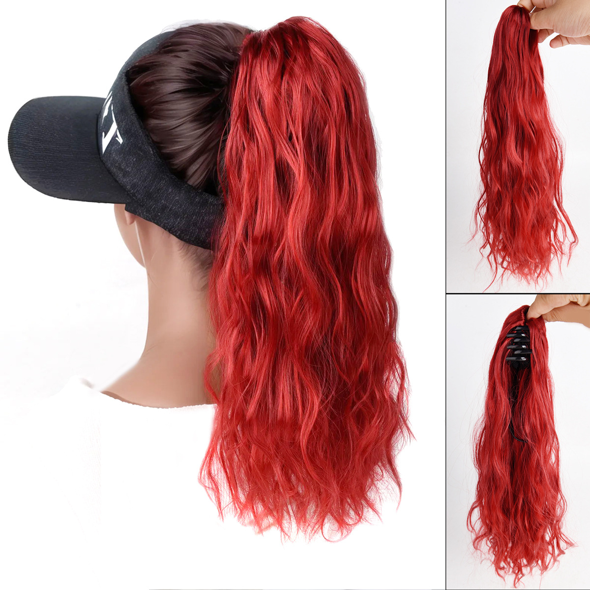 Extensión de Coleta Ondulada con Pinza para Mujer de Fibra Sintética de Alta Temperatura image 18