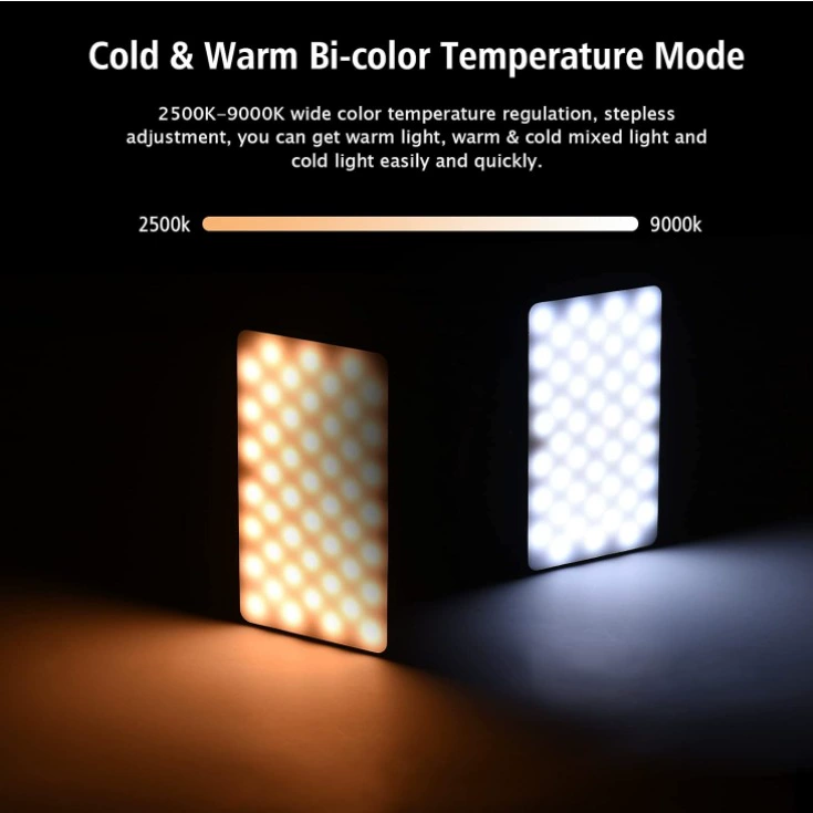 Светодиодная подсветка для телефона M140, RGB и трёхцветная, клип/ремешок для камеры и видео