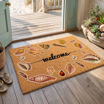 mat, Avtomobil döşəmə paspasları - shells-welcome-40cm60cm
