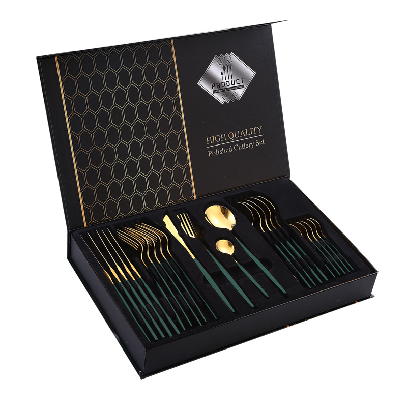 다크 그린 골드 "플립" 24pcs