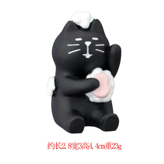 검은 고양이 닦기