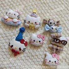 2025爆款甜美洋气外套少女春秋可爱布艺猫咪服装辅料配饰包包配件