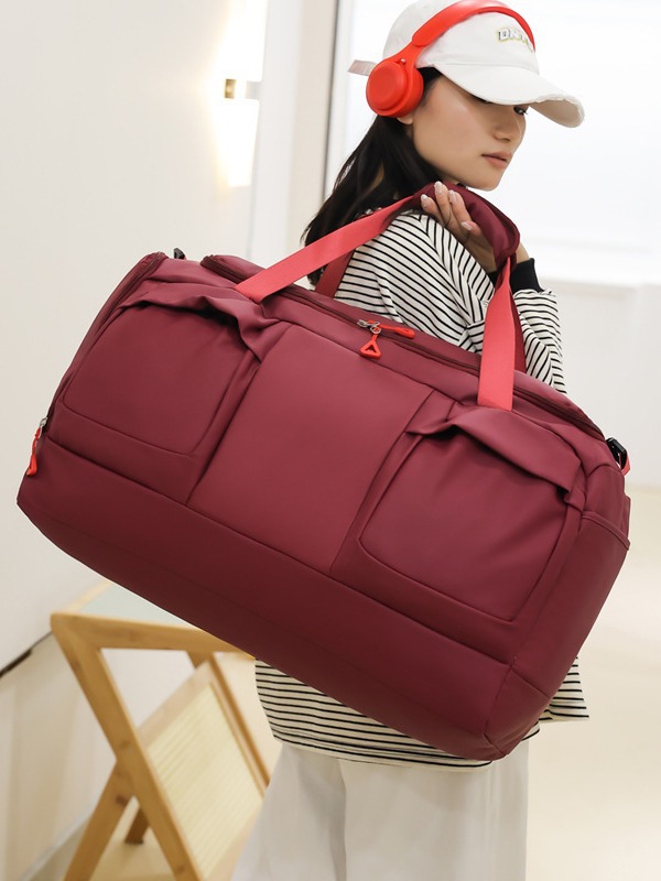 Bolso de viaje de viaje transfronterizo de corta distancia, separación en seco y húmedo, bolso de hombro portátil de gran capacidad, bolso de gimnasia de natación cruzada