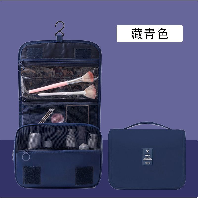 Bolsa de lavado impermeable para viajar, bolsa de maquillaje multifuncional portátil de gran capacidad para hombres, bolsa de transporte de separación seca y húmeda