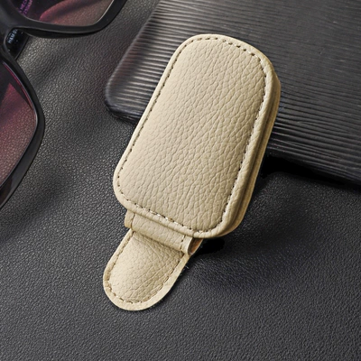 Explosions Car Glasses Holder Card Car Glasses Clip/Bill Clip - beige