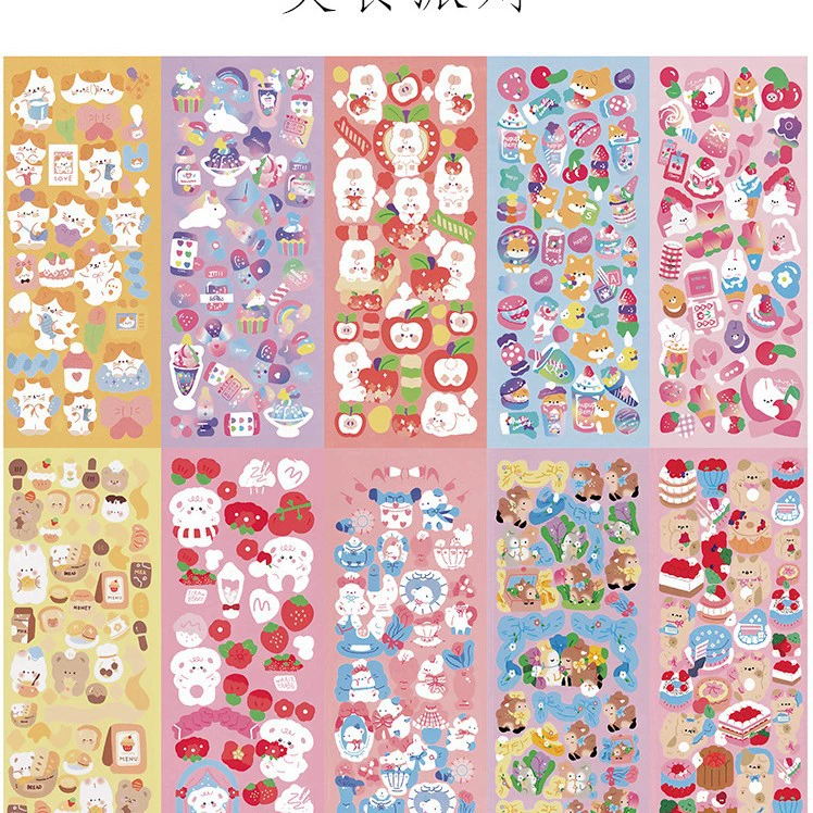 Sticker, cute set, stickers, DIY, scheduler