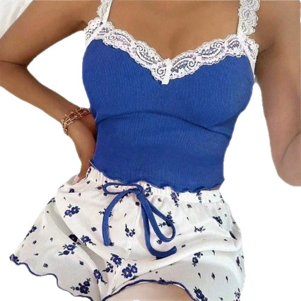 (Cross-border trading), lace pijama, comfortable elastic set, European style, lifting effect