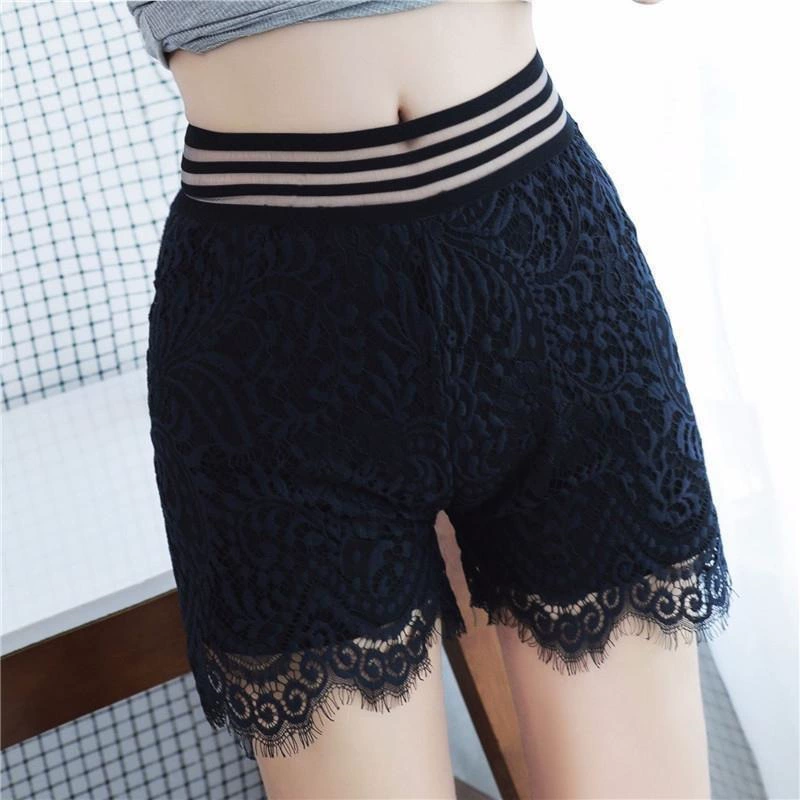 Lace safe leggings, thin trousers, protective underware, shorts, plus size