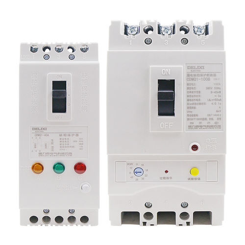 Delixi Phase Failure Protector CDMQ1-100A Motor & Pump Overload & Short-Circuit Comprehensive Protection Switch, 380V