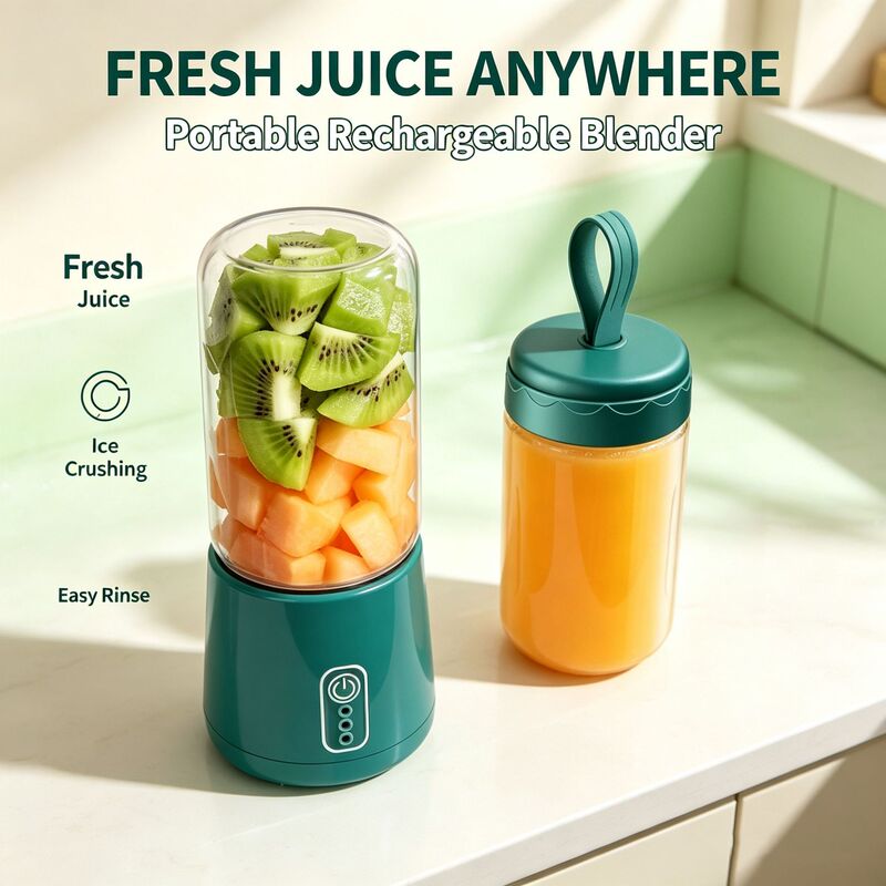 Cross-border portable fruit juicer, small wireless juicing cup, mini fruit juicer, home-use fruit juice extractor