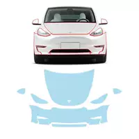 Трансграничные эксклюзные для применения Tesla modelY специальный тележка скрытого автомобиля TPU пленка PPF лаковая защитная пленка