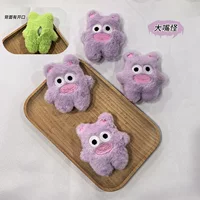 Мультяшный плюшевый большой рот Монстр милая девушка кукла детская одежда аксессуары вышивка Забавный головной убор аксессуары