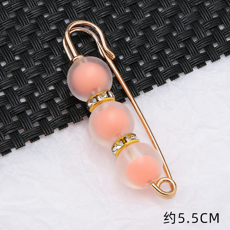04#orange three beads 5.5cm