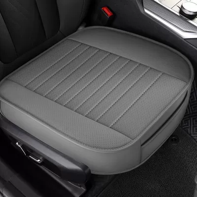 Seat cushion, seat cover Universal All-Season All-Inclusive Seat Cushion - gray-punched-leather-full-cover