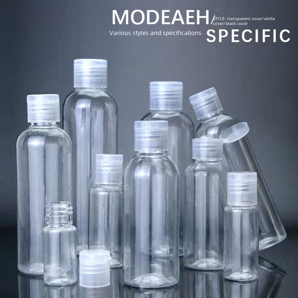 Squeeze Bottle Flip-Top Hydrating Spray Bottle Lotion Cosmetics Travel Bottle Sample Empty Bottle Liquid Plastic Transparent Bottle