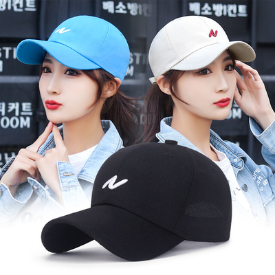 春夏季新款软顶刺绣立体字母小N棒球帽男女士青年遮阳帽时尚帽子|ms
