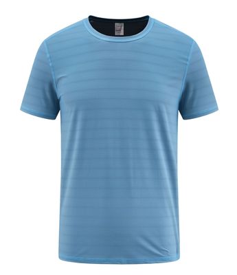 廠家直銷 外貿跨境夏季休閑男士輕薄透氣大碼跑步運動冰絲速幹T恤