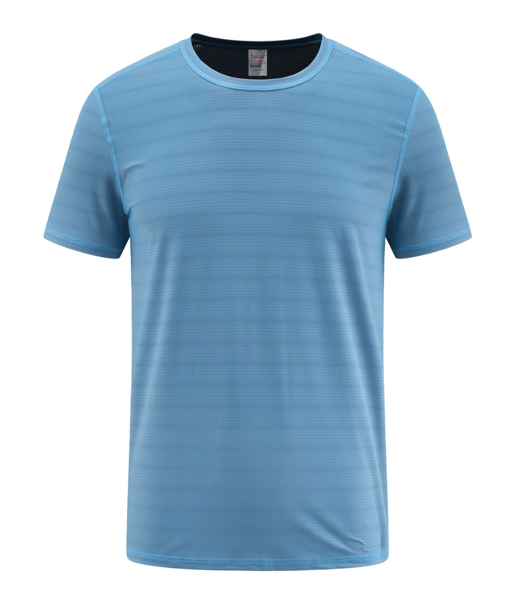 廠家直銷 外貿跨境夏季休閑男士輕薄透氣大碼跑步運動冰絲速幹T恤