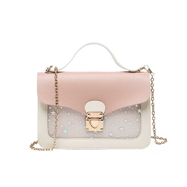 2025 Summer Bag Cover Lock Mobile Phone Small Square Bag Korean Version Sequin Star Print Shoulder Mobile Phone Bag Foreign Trade Wholesale
