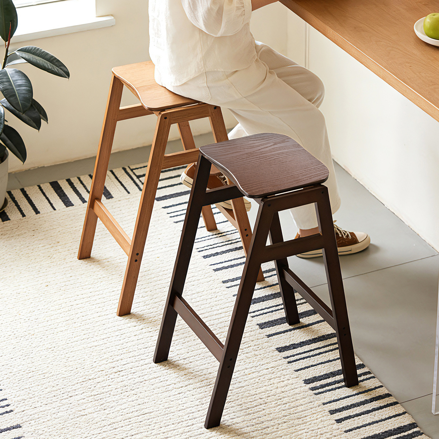 Bar stool, bar chair, café high stool, bar chair, simple modern high island table, tea table, leisure and meeting chair, cross-border