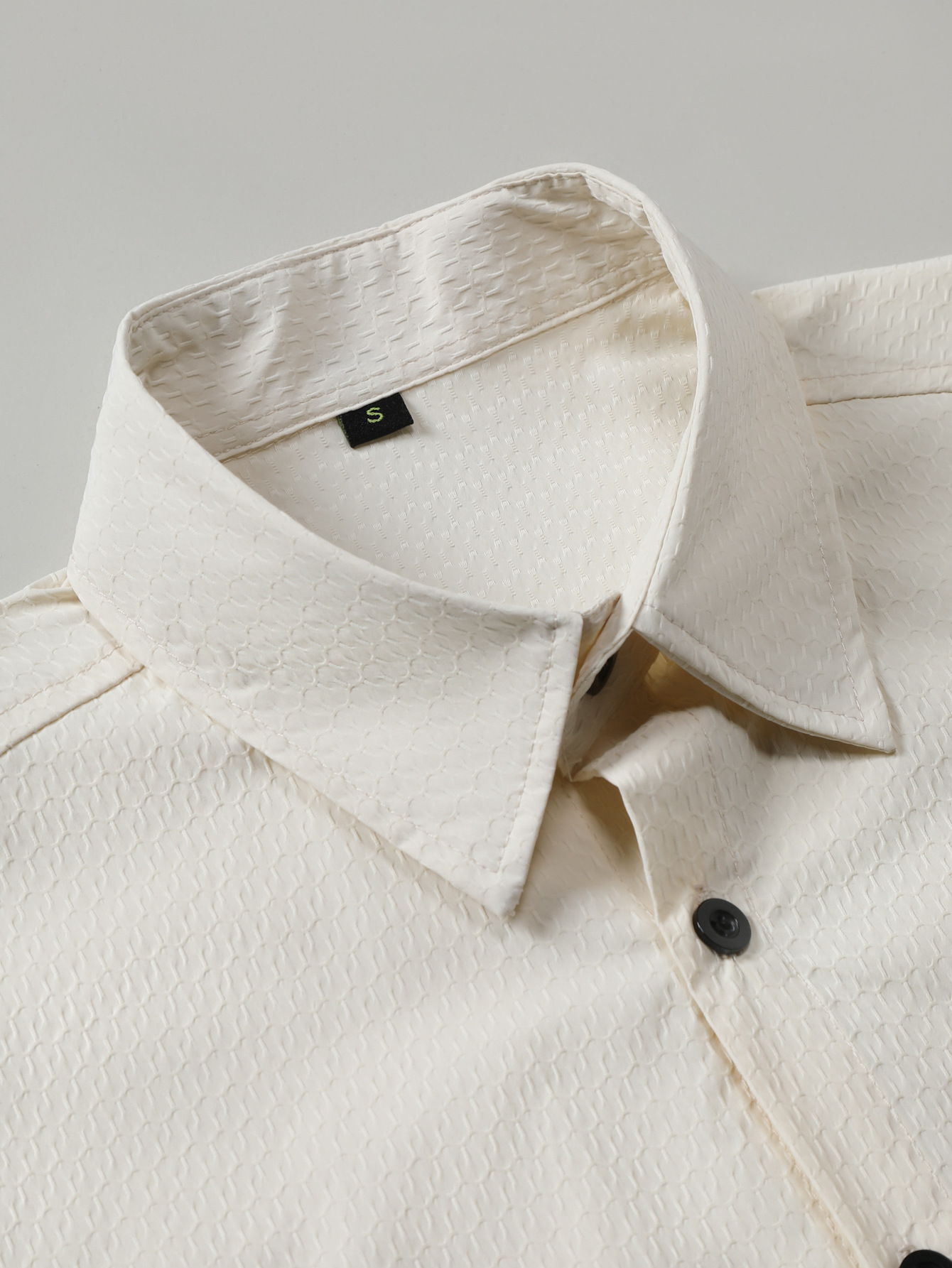 summer Solid Color European Size Cross-border Foreign Trade Men's Short-sleeve Shirt_voghion.com