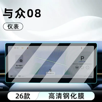 08 central control tempered film, Car interior film - 26-unique-08instrumentultra-clear-crystal-diamond-tempered-films