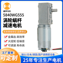5840涡轮蜗杆减速电机550电机大扭矩微型直流马达编码器售货电机