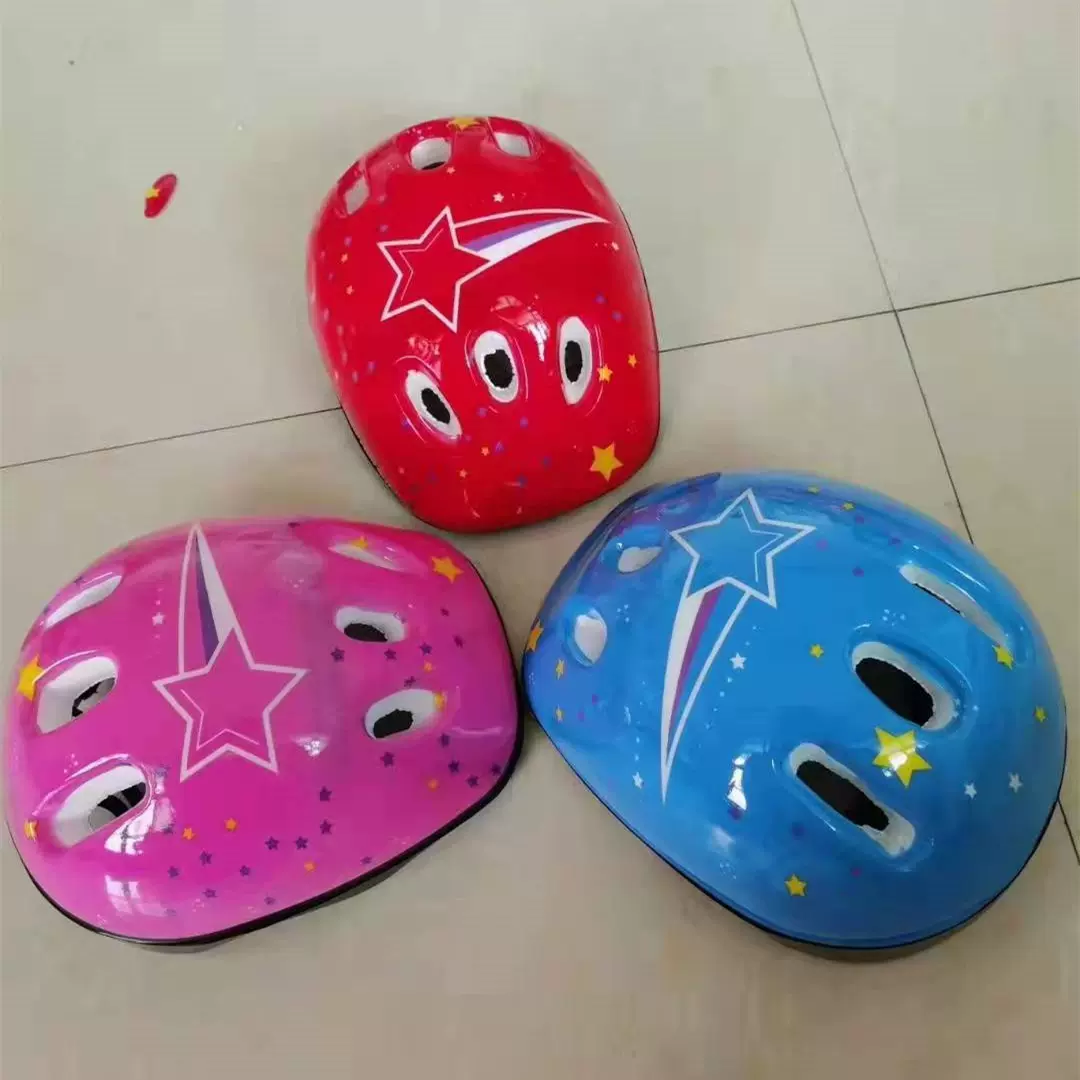 溜冰鞋儿童头盔护具保护套装自行车滑板平衡车防摔运动护膝安全帽